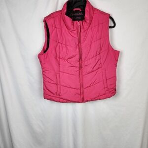 Aeropostale‎ Women Juniors XXL Puffer Jacket Vest Lined Pink Sleeveless